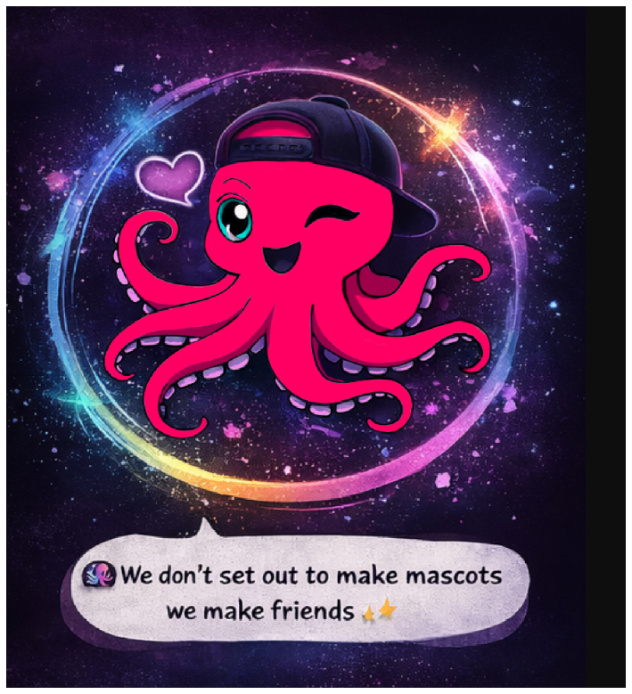 Hoodie with Octopus logo